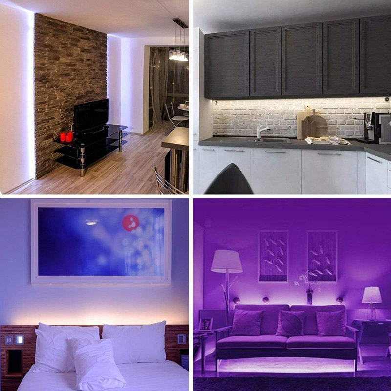 RGB LED Strip Light Kit 5m - WiFi Smartphone Control - Voice Control Compatible RGB LED Strip Light Kit 5m - WiFi Smartphone Control - Voice Control Compatible